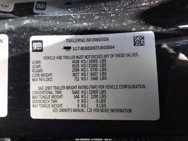 GMC Hummer Ev Pickup 2x 4wd 2026 1GT4EBDD5TU603504 Image 8