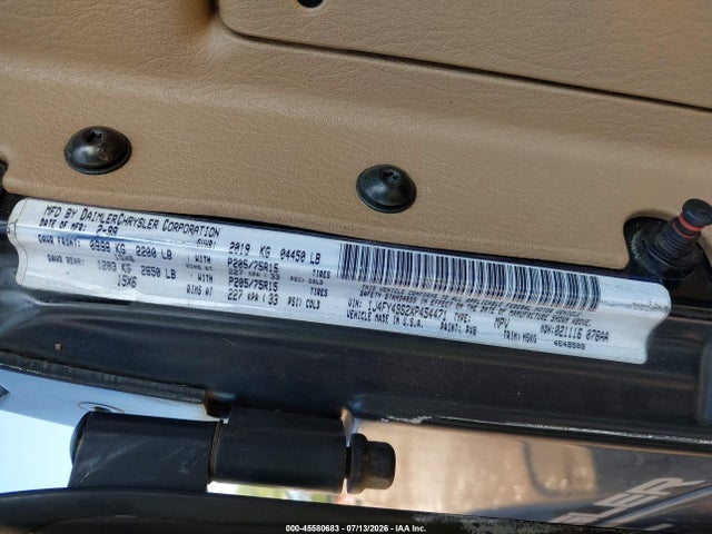Aukcja sprzedaży 1999 Jeep Wrangler Sahara, vin: 1J4FY49S2XP454471, numer aukcji: 45580683