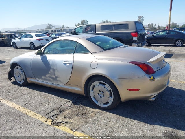 45580705 :رقم المزاد ، JTHFN48Y520019030 vin ، 2002 Lexus Sc 430 مزاد بيع