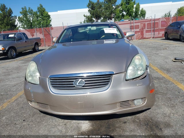 45580705 :رقم المزاد ، JTHFN48Y520019030 vin ، 2002 Lexus Sc 430 مزاد بيع
