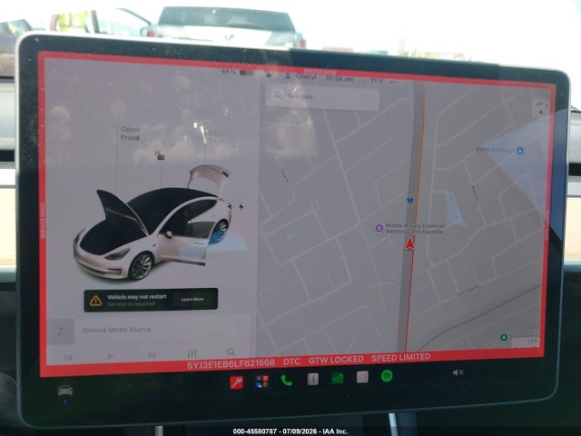 45580787 :رقم المزاد ، 5YJ3E1EB6LF621568 vin ، 2020 Tesla Model 3 Long Range Dual Motor All-wheel Drive مزاد بيع