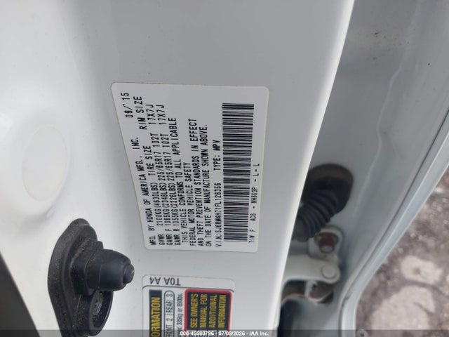 Honda Cr-v Ex-l 2015 5J6RM4H71FL126356 Image 9