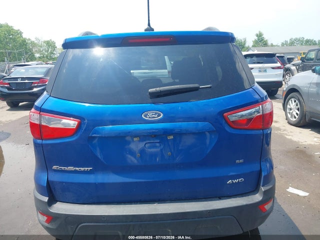 2019 Ford Ecosport Se მანქანა იყიდება აუქციონზე, vin: MAJ6S3GL1KC269296, აუქციონის ნომერი: 45580826