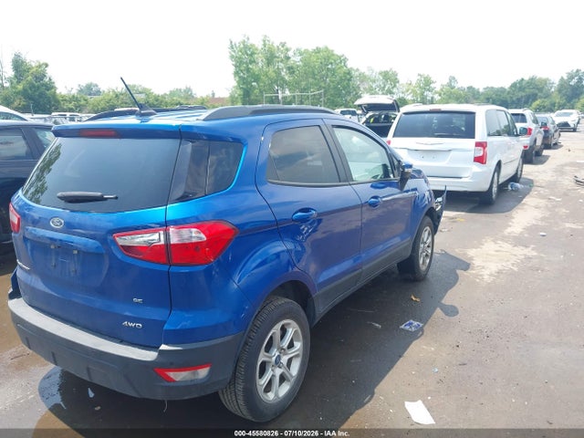 Auction sale of the 2019 Ford Ecosport Se, vin: MAJ6S3GL1KC269296, lot number: 45580826