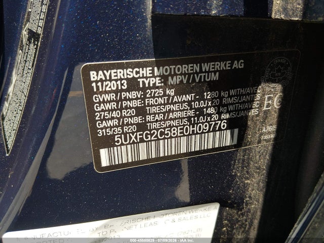 Продажа на аукционе авто 2014 Bmw X6, vin: 5UXFG2C58E0H09776, номер лота: 45580829