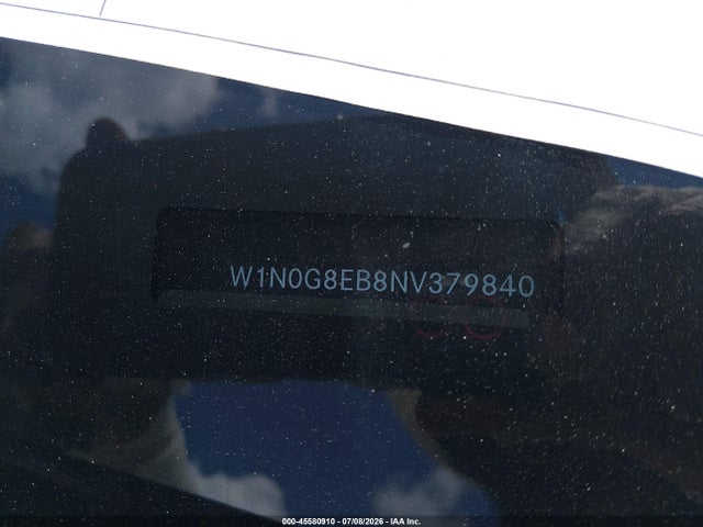 45580910 :رقم المزاد ، W1N0G8EB8NV379840 vin ، 2022 Mercedes-benz Glc 300 4matic Suv مزاد بيع