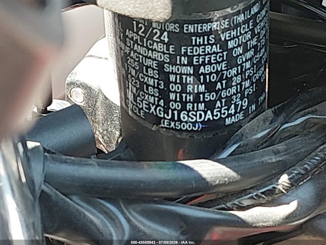 ML5EXGJ16SDA55479 Kawasaki Ex500 A/b