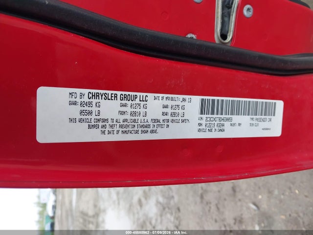 Aukcja sprzedaży 2013 Dodge Charger R/t Plus, vin: 2C3CDXDT8DH630059, numer aukcji: 45580962