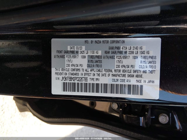 Mazda Cx-5 2.5 S Select 2023 JM3KFBBM2P0226786 Image 9
