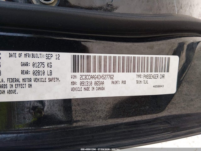 Продажа на аукционе авто 2013 Chrysler 300 Motown, vin: 2C3CCAAG4DH527762, номер лота: 45581296