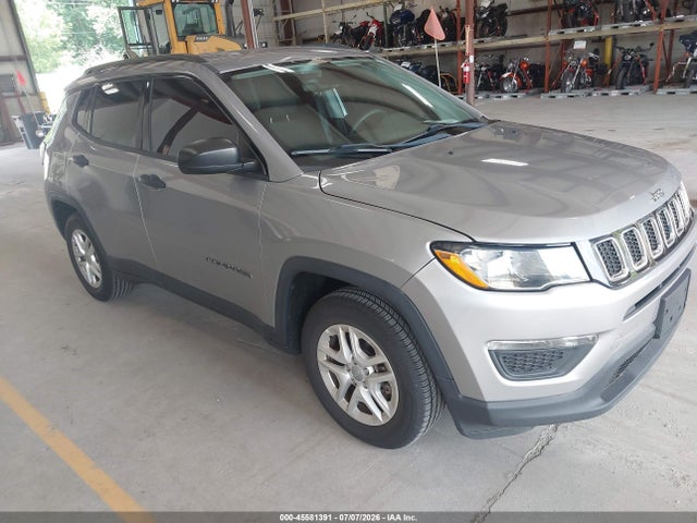 2018 Jeep Compass Sport Fwd მანქანა იყიდება აუქციონზე, vin: 3C4NJCAB9JT405606, აუქციონის ნომერი: 45581391