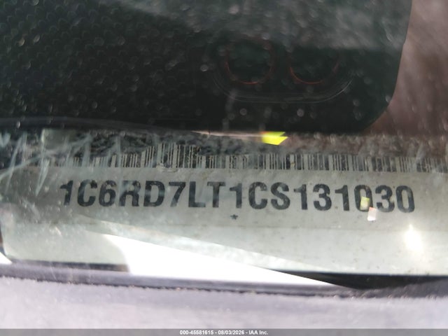 45581615 :رقم المزاد ، 1C6RD7LT1CS131030 vin ، 2012 Ram 1500 Slt مزاد بيع