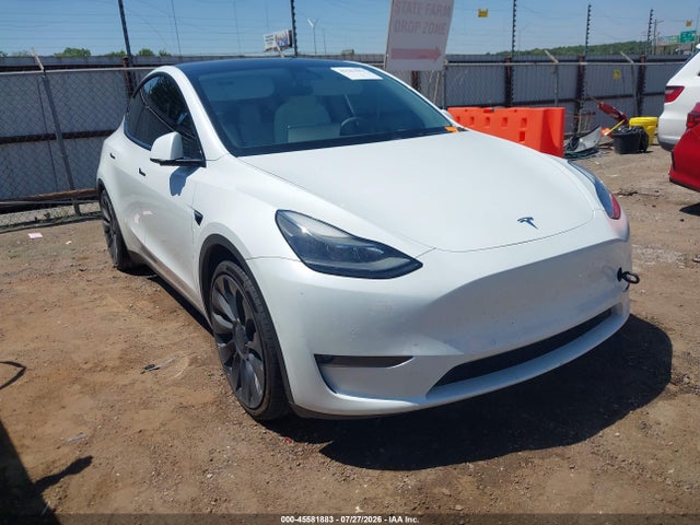 45581883 :رقم المزاد ، 5YJYGDEF0MF252292 vin ، 2021 Tesla Model Y Performance Dual Motor All-wheel Drive مزاد بيع