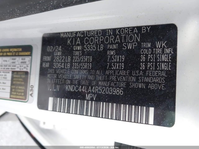 KIA Ev6 Gt-line 2024 KNDC44LA4R5203986 Image 9