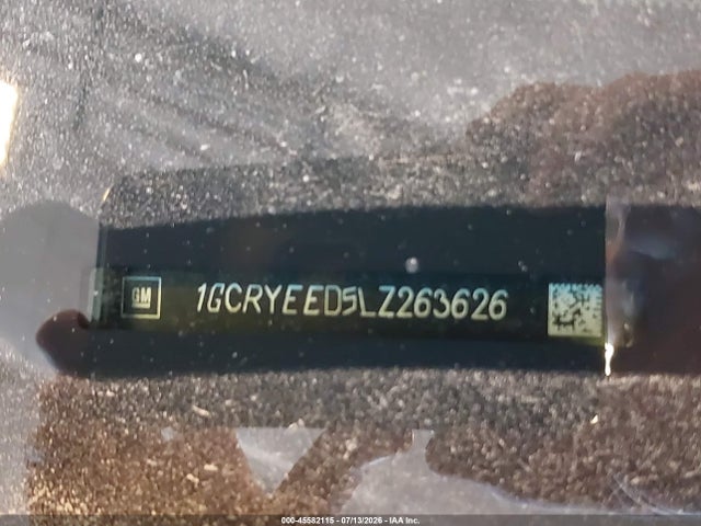 45582115 :رقم المزاد ، 1GCRYEED5LZ263626 vin ، 2020 Chevrolet Silverado 1500 4wd  Standard Bed Rst مزاد بيع
