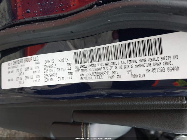 Продаж на аукціоні авто 2014 Jeep Cherokee Limited, vin: 1C4PJMDS8EW282701, номер лоту: 45582127