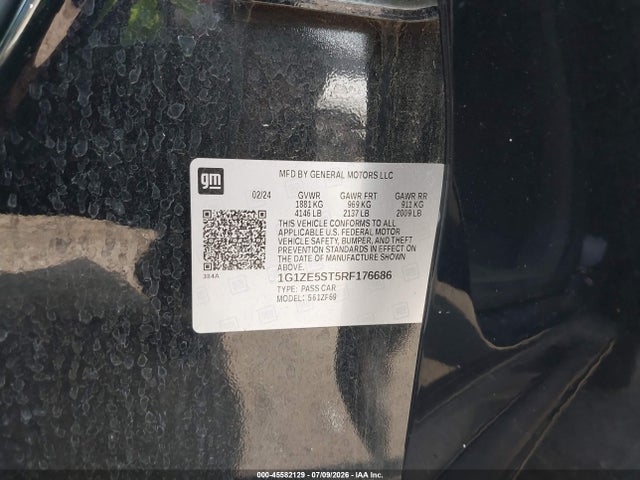 1G1ZE5ST5RF176686 Chevrolet Malibu Fwd 2lt