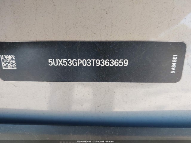 Продажа на аукционе авто 2026 Bmw X3 30 Xdrive, vin: 5UX53GP03T9363659, номер лота: 45582403