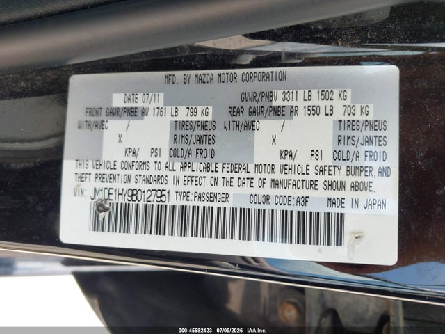 Продаж на аукціоні авто 2011 Mazda Mazda2 Touring, vin: JM1DE1HY9B0127951, номер лоту: 45582423
