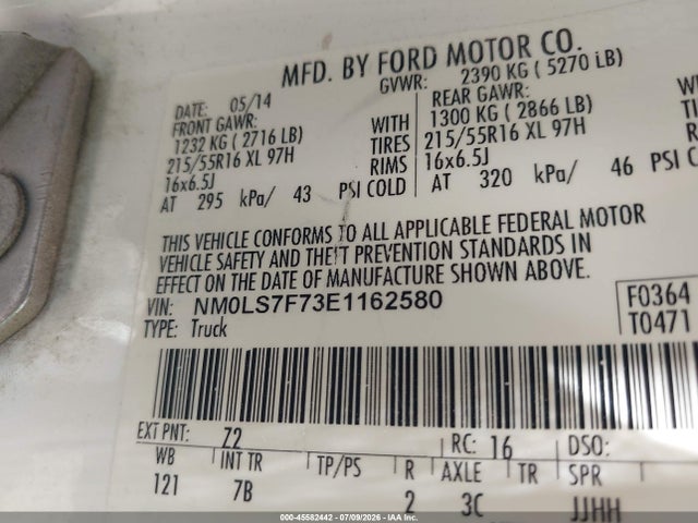 Ford Transit Connect Xlt 2014 NM0LS7F73E1162580 Image 9