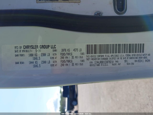 Продаж на аукціоні авто 2014 Jeep Patriot Sport, vin: 1C4NJRBB1ED879210, номер лоту: 45582496