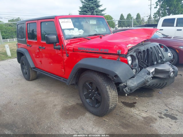 Auction sale of the 2016 Jeep Wrangler Unlimited Black Bear, vin: 1C4BJWDG2GL213959, lot number: 45582514