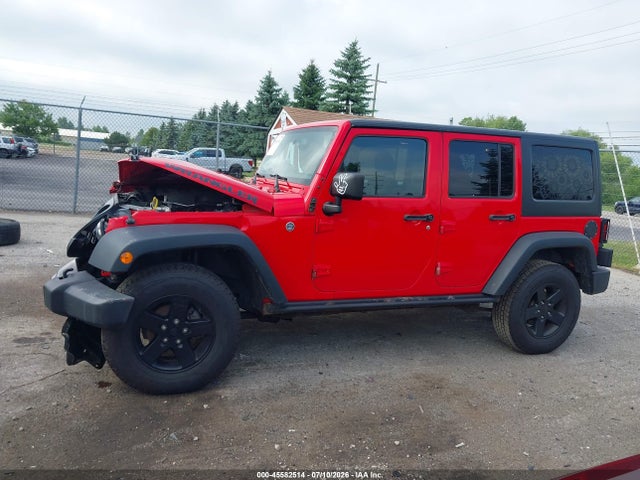 45582514 :رقم المزاد ، 1C4BJWDG2GL213959 vin ، 2016 Jeep Wrangler Unlimited Black Bear مزاد بيع