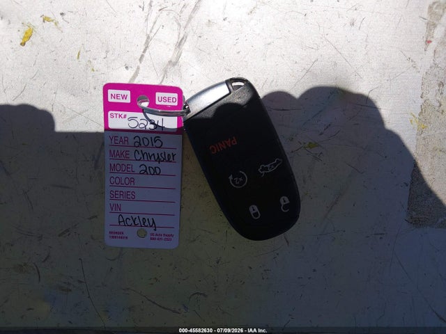 Aukcja sprzedaży 2015 Chrysler 200 C, vin: 1C3CCCEG1FN567247, numer aukcji: 45582630