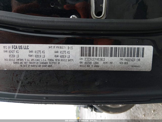 Dodge Charger Sxt 2015 2C3CDXJG1FH919813 Image 9