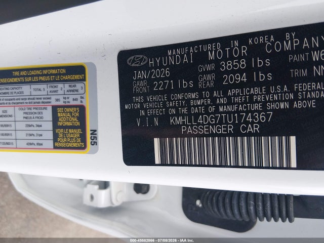 2026 Hyundai Elantra Se მანქანა იყიდება აუქციონზე, vin: KMHLL4DG7TU174367, აუქციონის ნომერი: 45582866