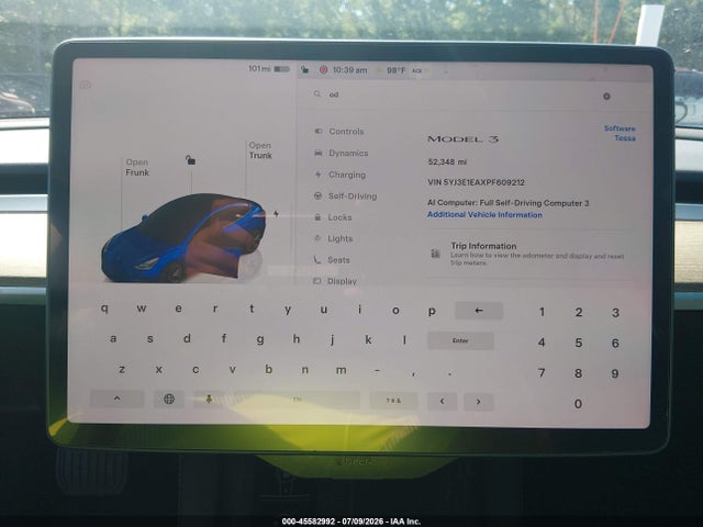 Aukcja sprzedaży 2023 Tesla Model 3 Rear-wheel Drive, vin: 5YJ3E1EAXPF609212, numer aukcji: 45582992