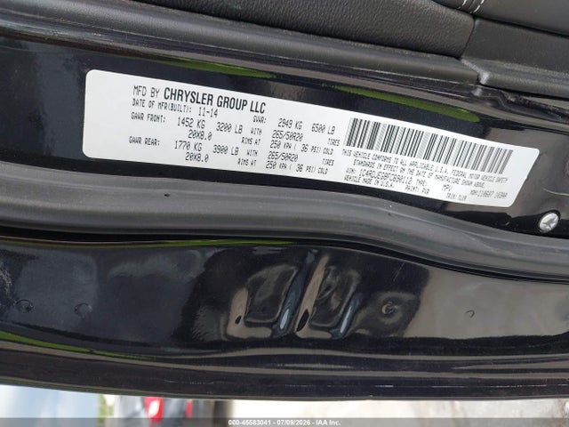 45583041 :رقم المزاد ، 1C4RDJEG8FC690112 vin ، 2015 Dodge Durango Citadel مزاد بيع