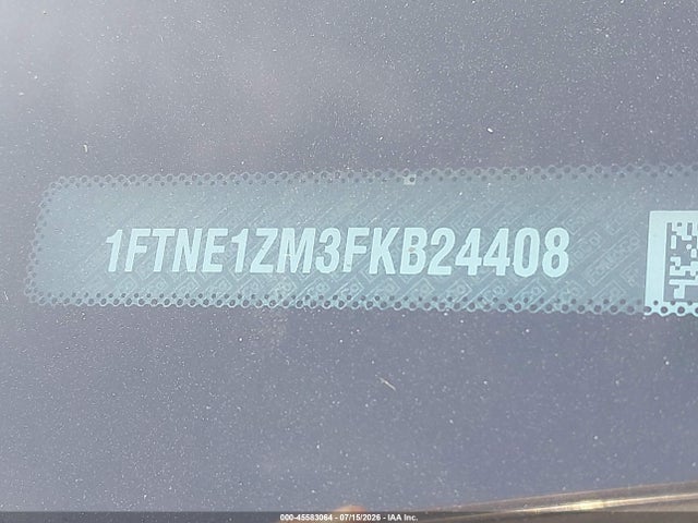 45583064 :رقم المزاد ، 1FTNE1ZM3FKB24408 vin ، 2015 Ford Transit-150 مزاد بيع