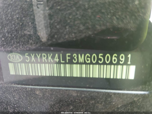 45583142 :رقم المزاد ، 5XYRK4LF3MG050691 vin ، 2021 Kia Sorento Sx مزاد بيع
