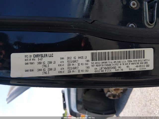 Aukcja sprzedaży 2008 Jeep Patriot Limited, vin: 1J8FT48W58D534965, numer aukcji: 45583206
