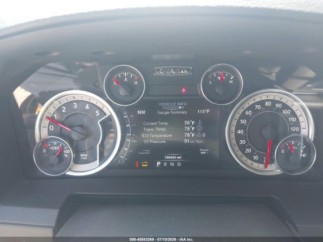 45583269 :رقم المزاد ، 3C6UR5FL5EG165123 vin ، 2014 Ram 2500 Laramie مزاد بيع