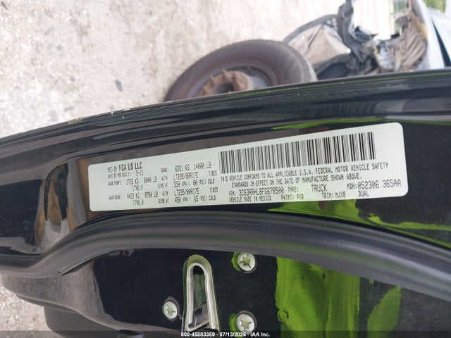 2015 Ram 3500 Big Horn მანქანა იყიდება აუქციონზე, vin: 3C63RRHL8FG678500, აუქციონის ნომერი: 45583359