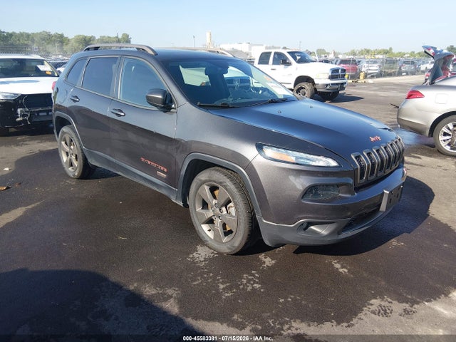 2016 Jeep Cherokee 75th Anniversary მანქანა იყიდება აუქციონზე, vin: 1C4PJLCB6GW355112, აუქციონის ნომერი: 45583381