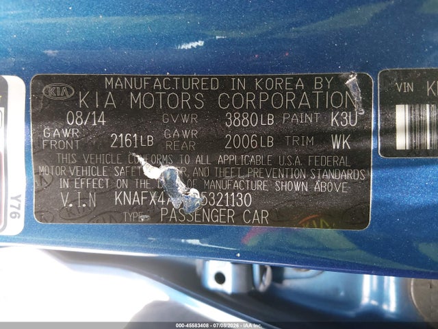 KIA FORTE LX 2015 KNAFX4A64F5321130 Image 9