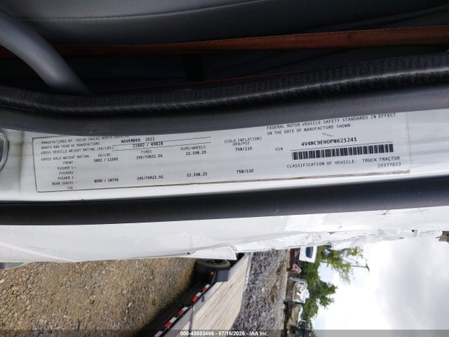 Продажа на аукционе авто 2023 Volvo Vnl, vin: 4V4NC9EH0PN621241, номер лота: 45583486
