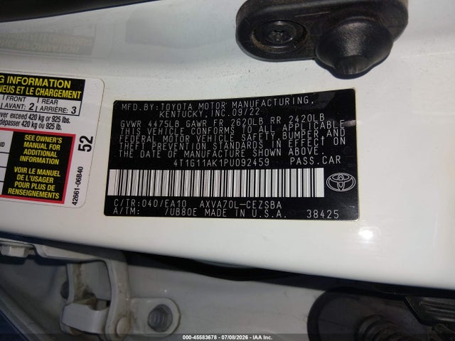 Toyota CAMRY SE 2023 4T1G11AK1PU092459 Image 4