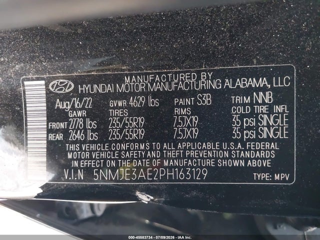 Hyundai Tucson Limited 2023 5NMJE3AE2PH163129 Image 9