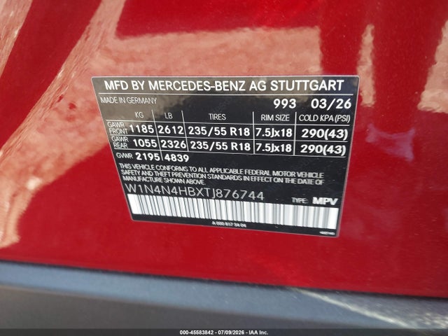 Auction sale of the 2026 Mercedes-benz Gla 250 4matic, vin: W1N4N4HBXTJ876744, lot number: 45583842