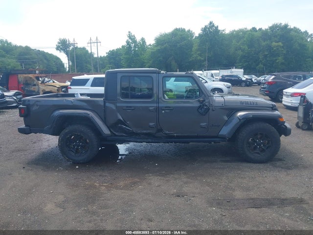 2022 Jeep Gladiator Willys 4x4 მანქანა იყიდება აუქციონზე, vin: 1C6HJTAG7NL113700, აუქციონის ნომერი: 45583893