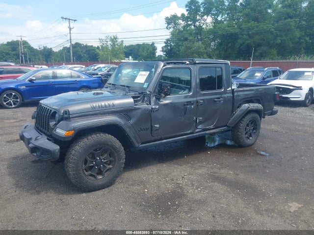 2022 Jeep Gladiator Willys 4x4 მანქანა იყიდება აუქციონზე, vin: 1C6HJTAG7NL113700, აუქციონის ნომერი: 45583893