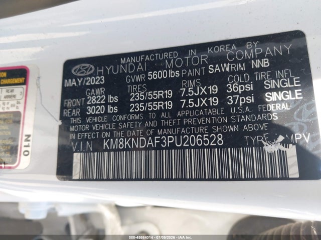 KM8KNDAF3PU206528 Hyundai Ioniq 5 Sel