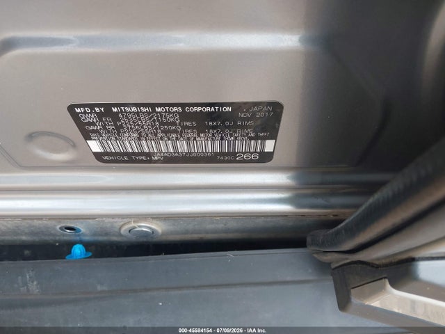Продаж на аукціоні авто 2018 Mitsubishi Outlander Se, vin: JA4AD3A37JJ000361, номер лоту: 45584154