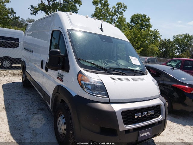 45584215 :رقم المزاد ، 3C6LRVDG3NE133509 vin ، 2022 Ram Promaster 2500 High Roof 159 Wb مزاد بيع