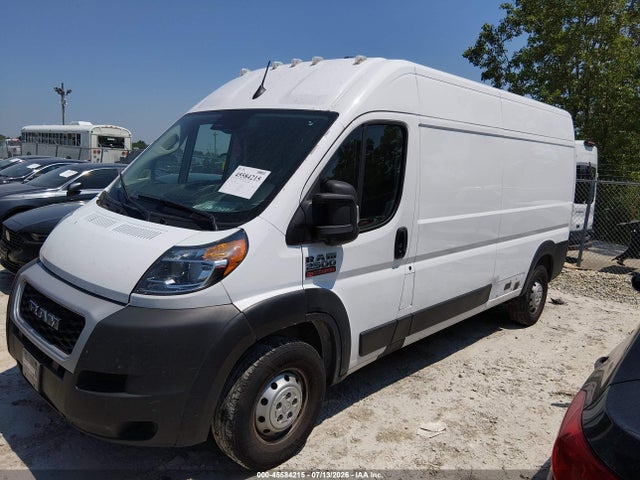 45584215 :رقم المزاد ، 3C6LRVDG3NE133509 vin ، 2022 Ram Promaster 2500 High Roof 159 Wb مزاد بيع