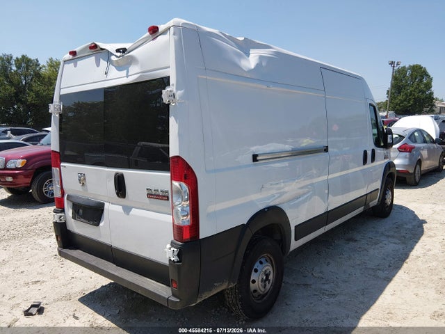 45584215 :رقم المزاد ، 3C6LRVDG3NE133509 vin ، 2022 Ram Promaster 2500 High Roof 159 Wb مزاد بيع